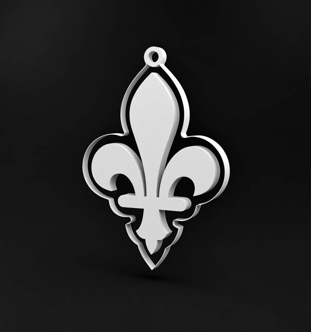 Fleur-de-Lis Pendant free 3D printable STL