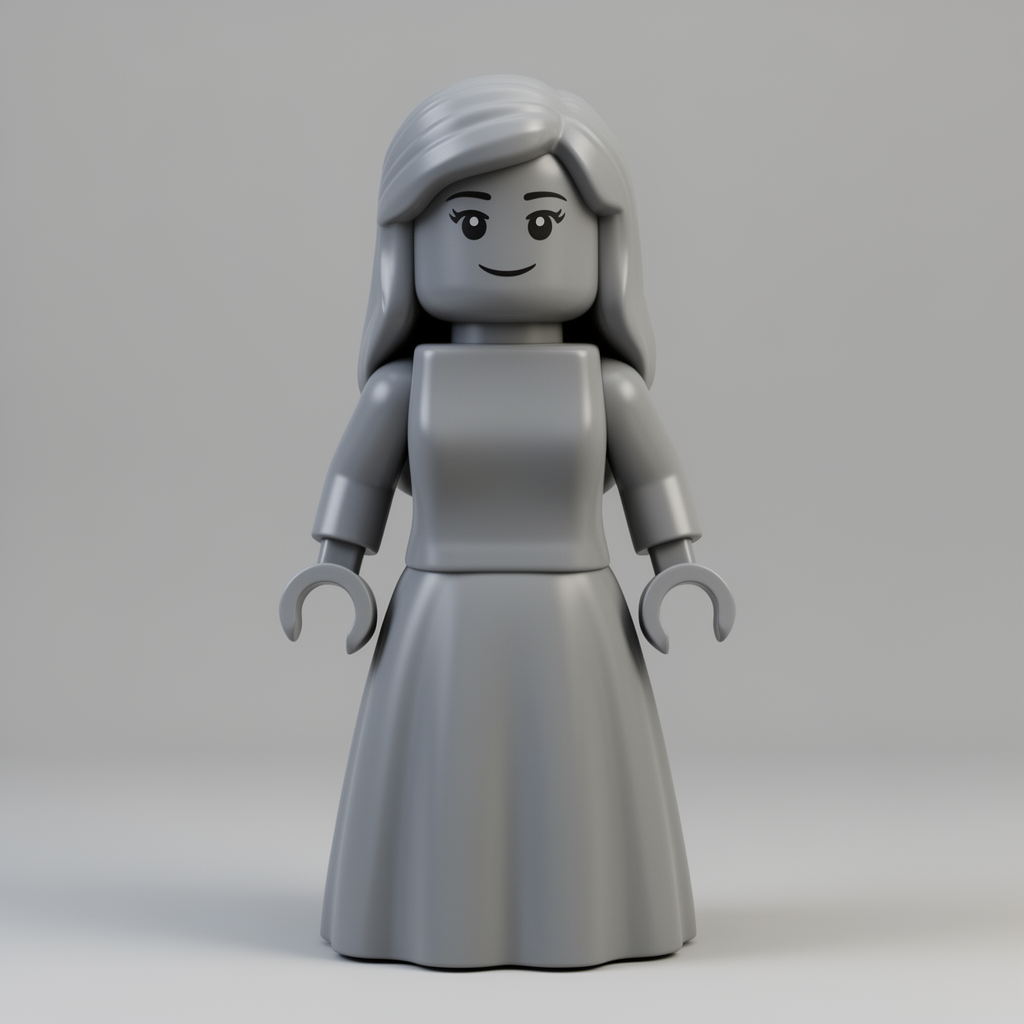 Lego Girl Figurine free 3D printable STL
