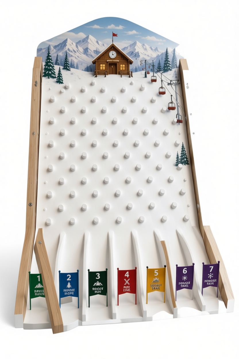 Ski Resort Plinko Game free 3D printable STL