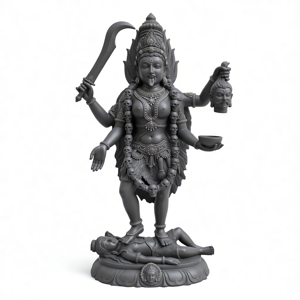 Kali Maa Statue free 3D printable STL