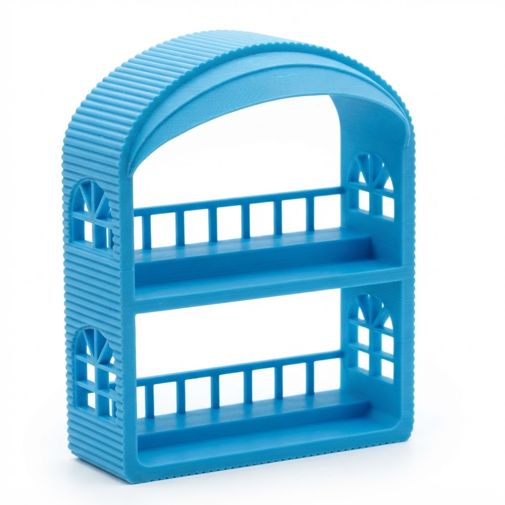 Half-Round Mini Shelf Model free 3D printable STL