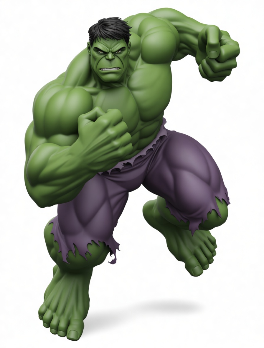 Hulk 3D Printable Figurine free 3D printable STL