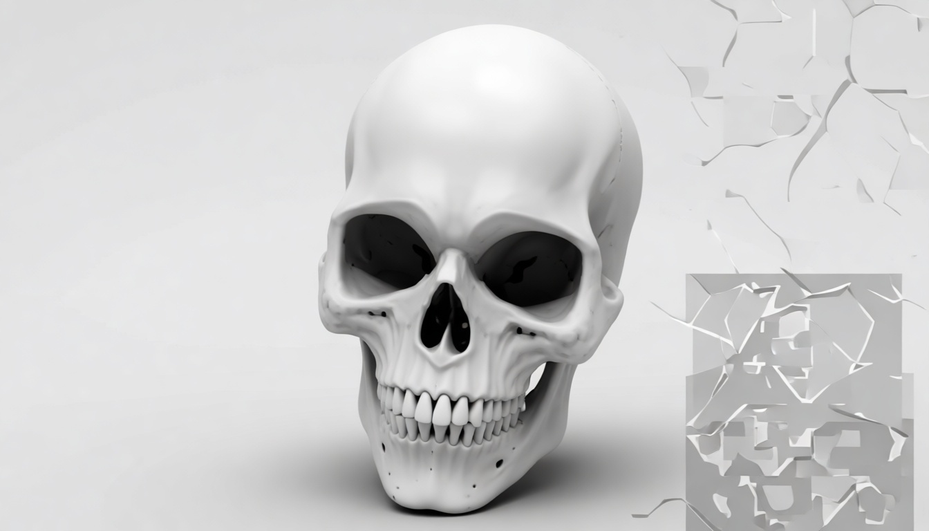 Human Skull Model free 3D printable STL