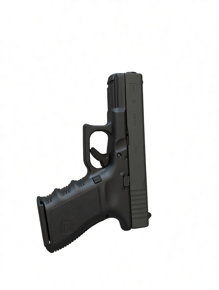 Glock 19 Pistol Model free 3D printable STL