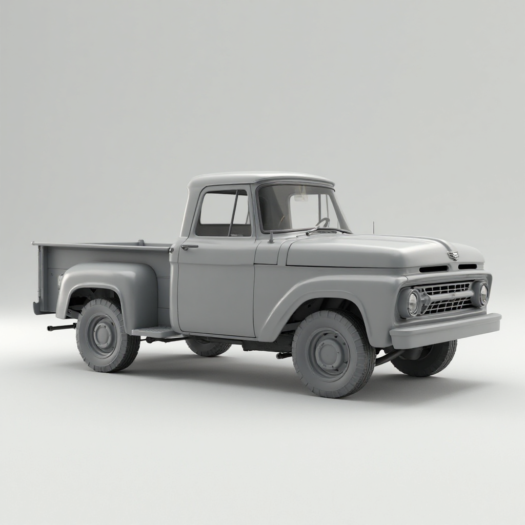 1964 Ford Truck Model free 3D printable STL