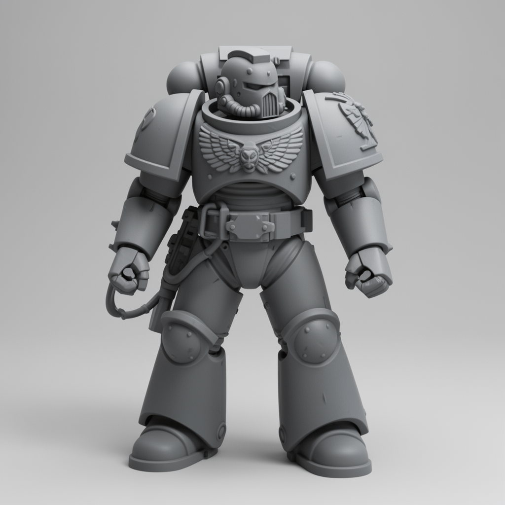 Space Marine Figurine free 3D printable STL