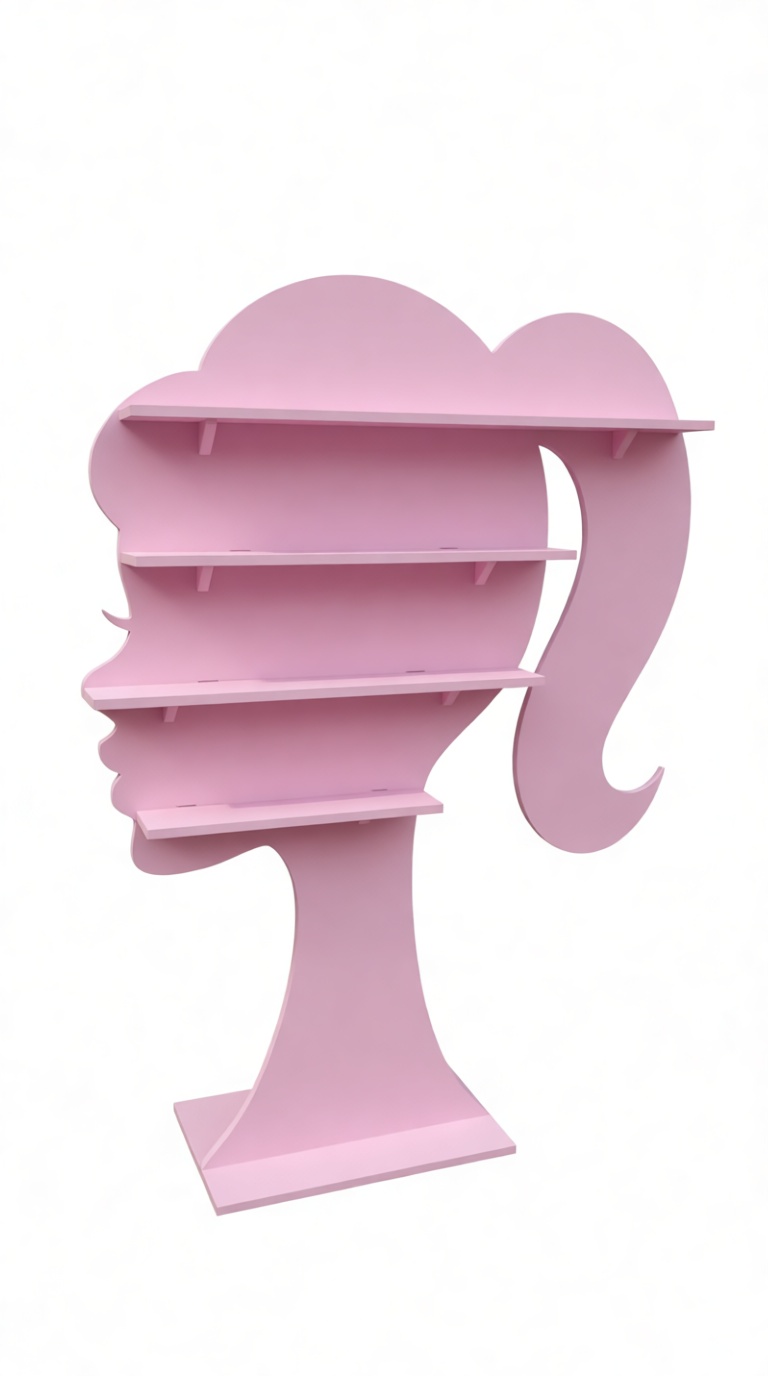 Girl Head Shelving Unit free 3D printable STL