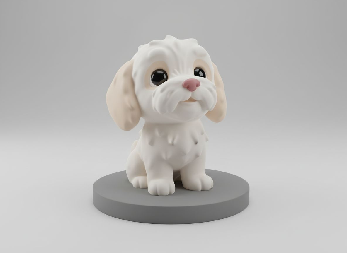 Cocker Spaniel Puppy Figurine free 3D printable STL