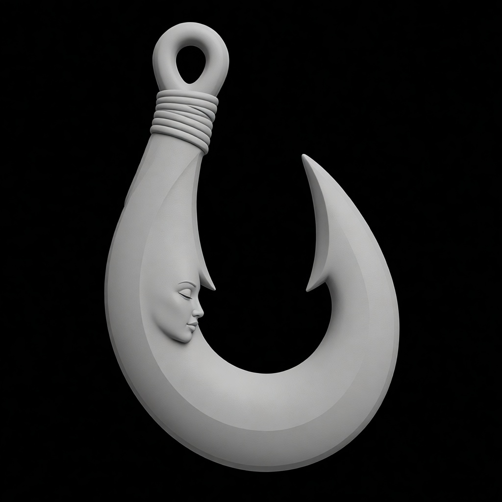 Fish Hook Sculpture free 3D printable STL