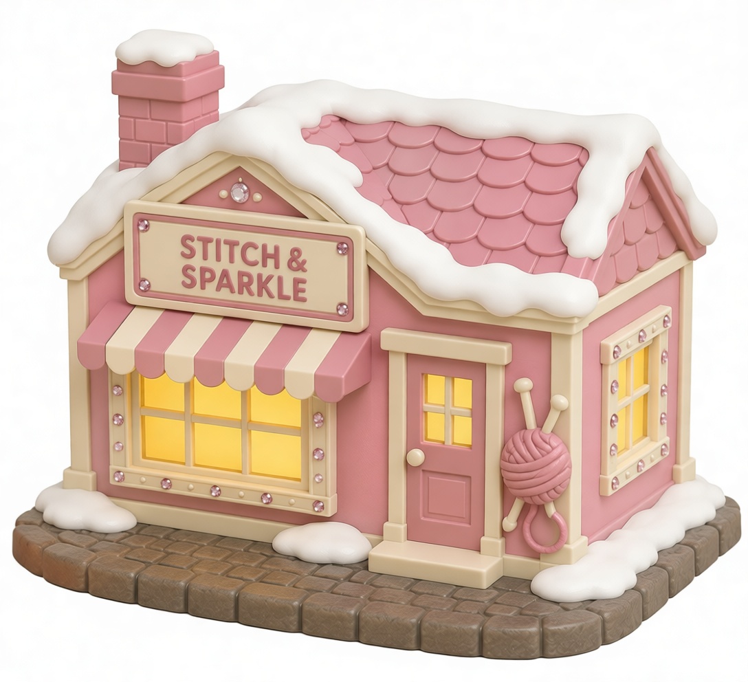 Stitch & Sparkle Shop Model free 3D printable STL
