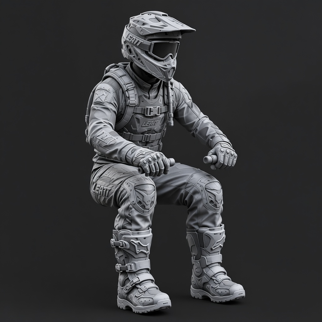 Motocross Rider Figurine free 3D printable STL