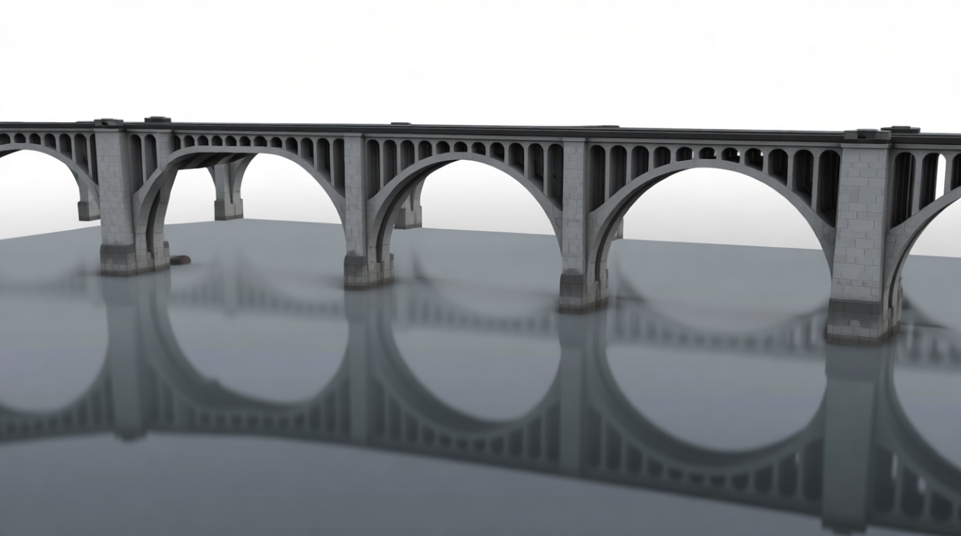 Moscow Railway Bridge Model free 3D printable STL