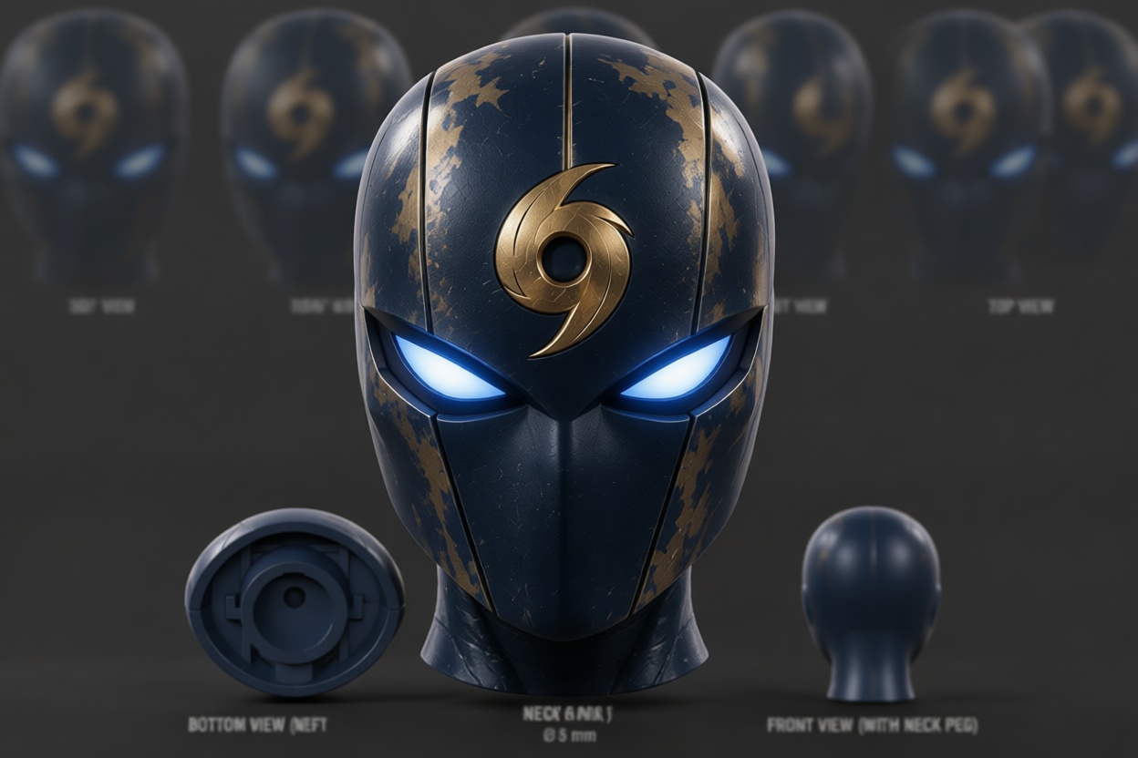 Cyclone Marvel Helmet free 3D printable STL