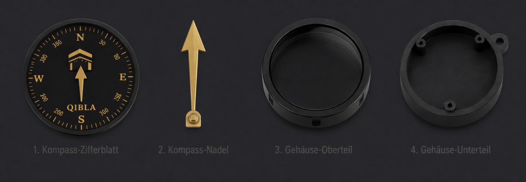 Qibla Compass Model free 3D printable STL
