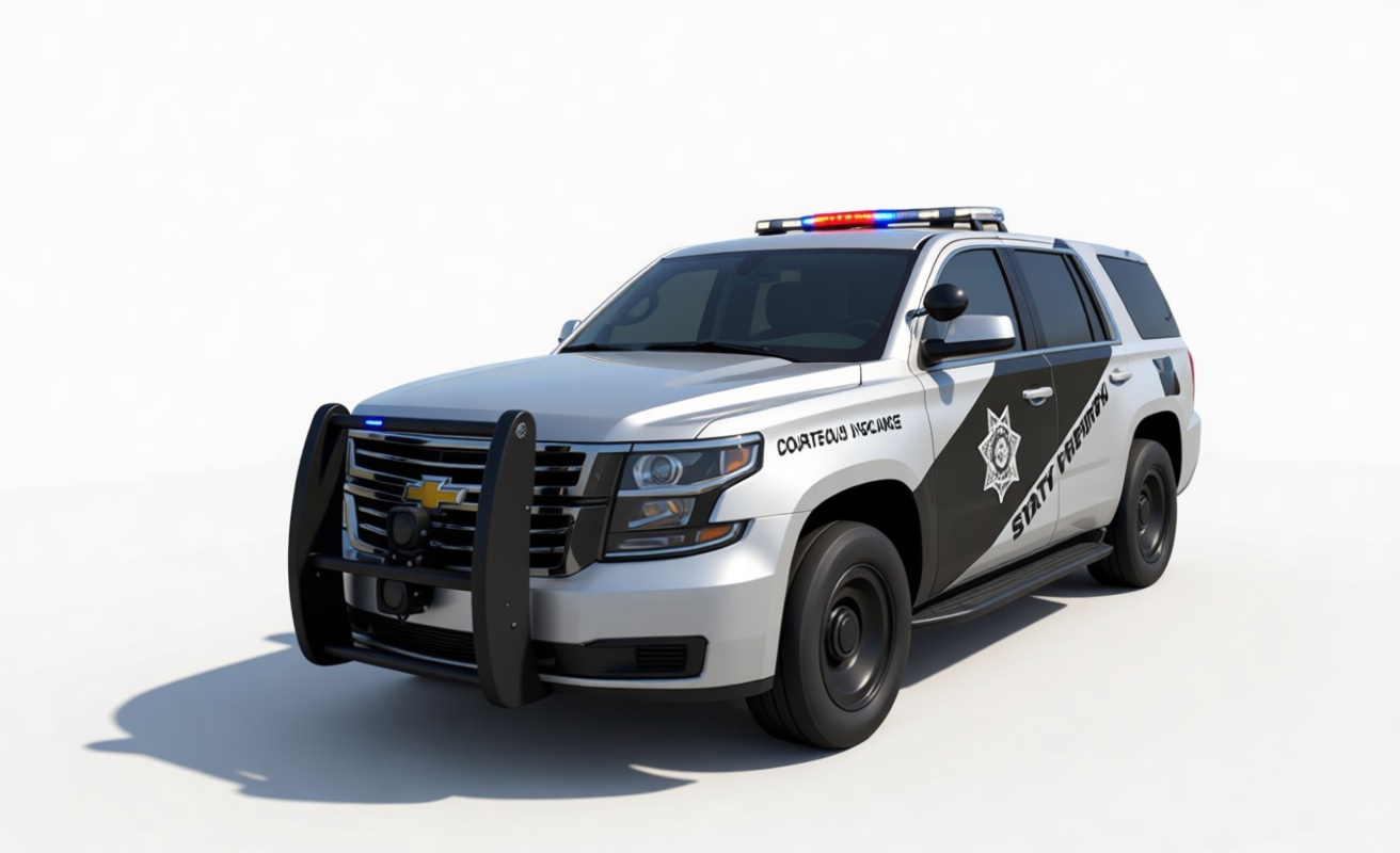 Chevrolet Tahoe Police SUV free 3D printable STL