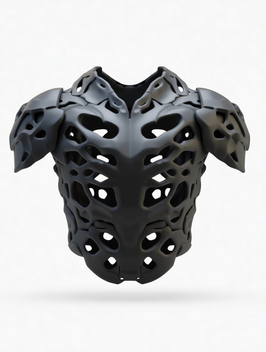 Futuristic Hollow Chest Armor free 3D printable STL