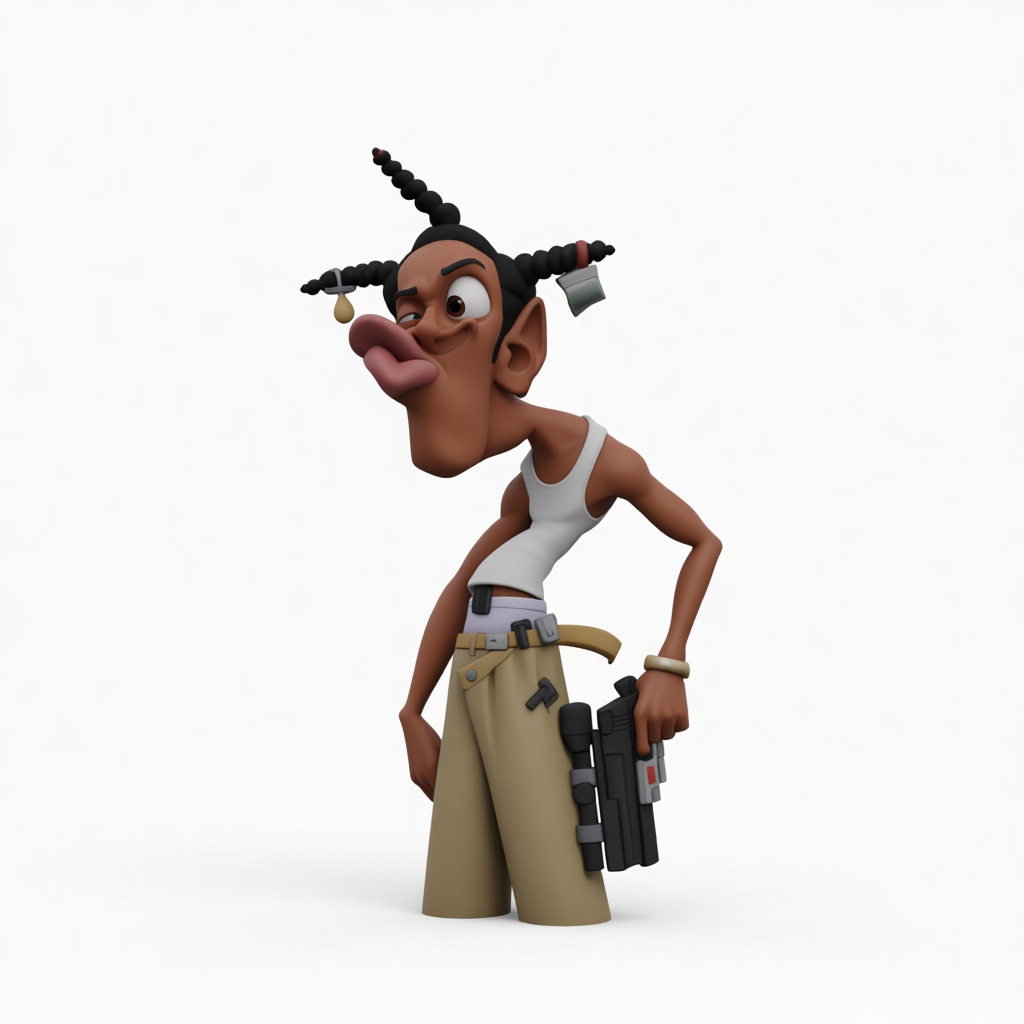 Cartoon Gangster Figurine free 3D printable STL