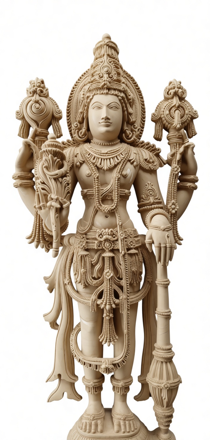 Vishnu Hindu God Statue free 3D printable STL