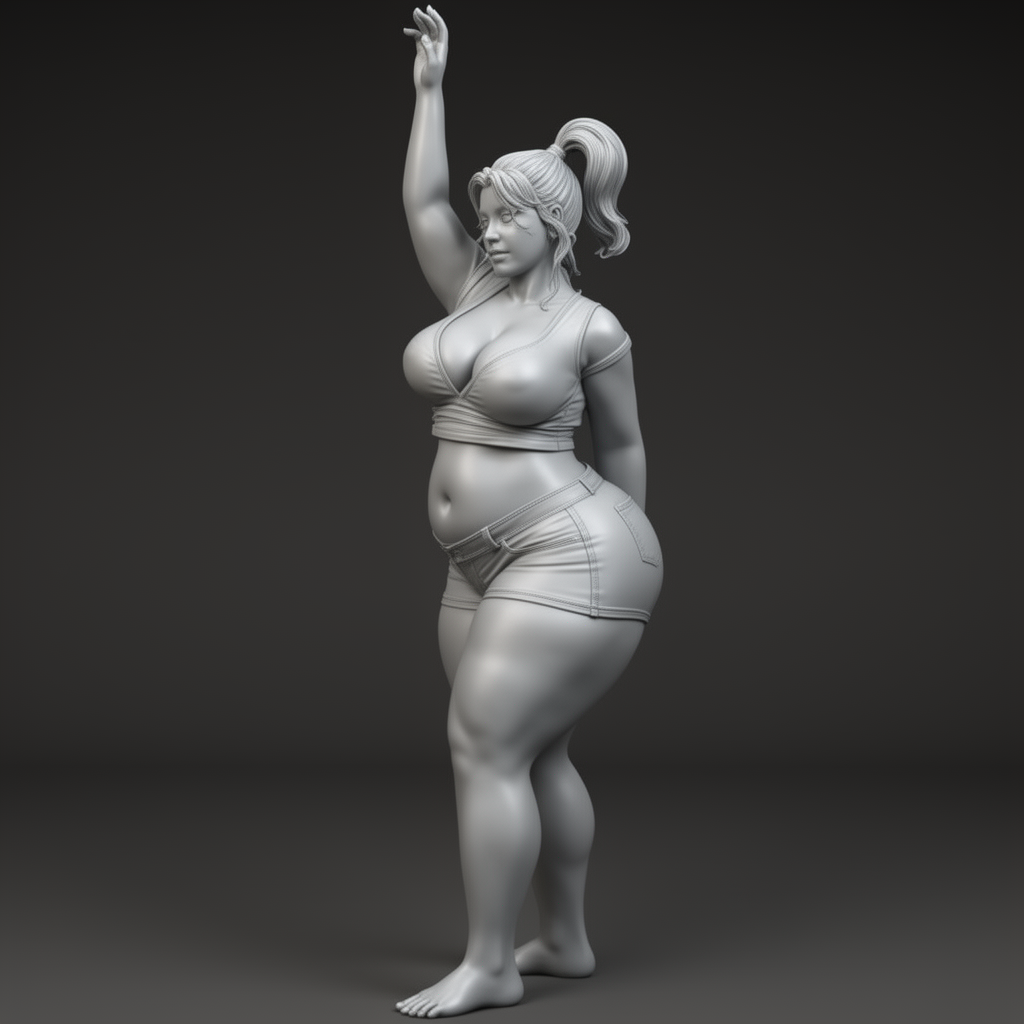 Curvy Woman Figurine free 3D printable STL