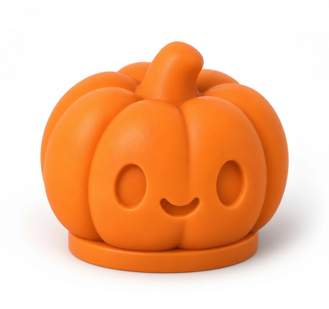 Cute Pumpkin Figurine free 3D printable STL