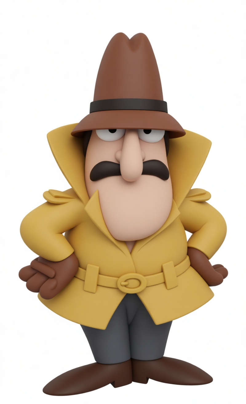 Inspector Gadget Figurine free 3D printable STL