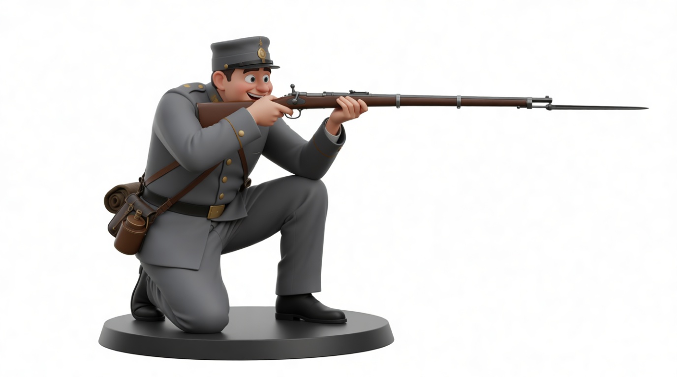 World War I French Soldier Figurine free 3D printable STL