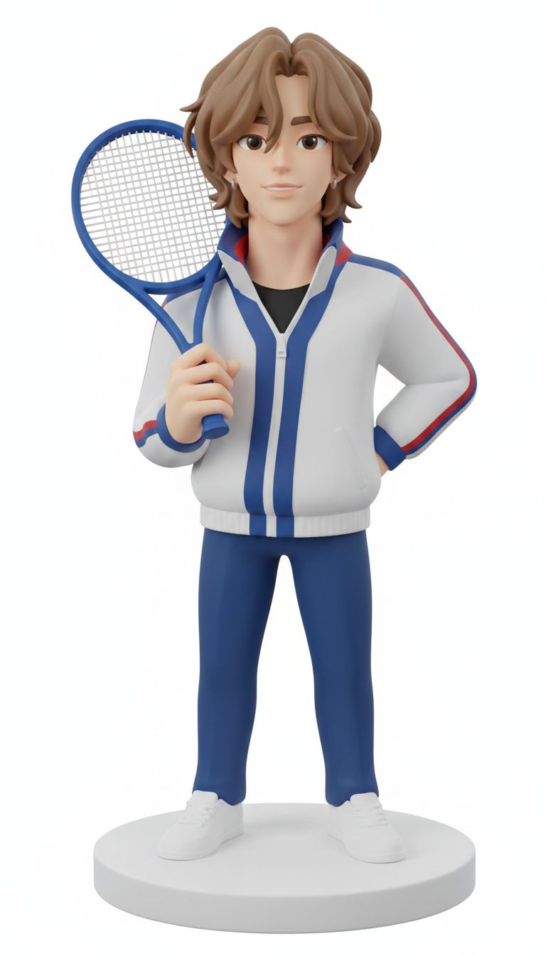 Tennis Player Figurine free 3D printable STL