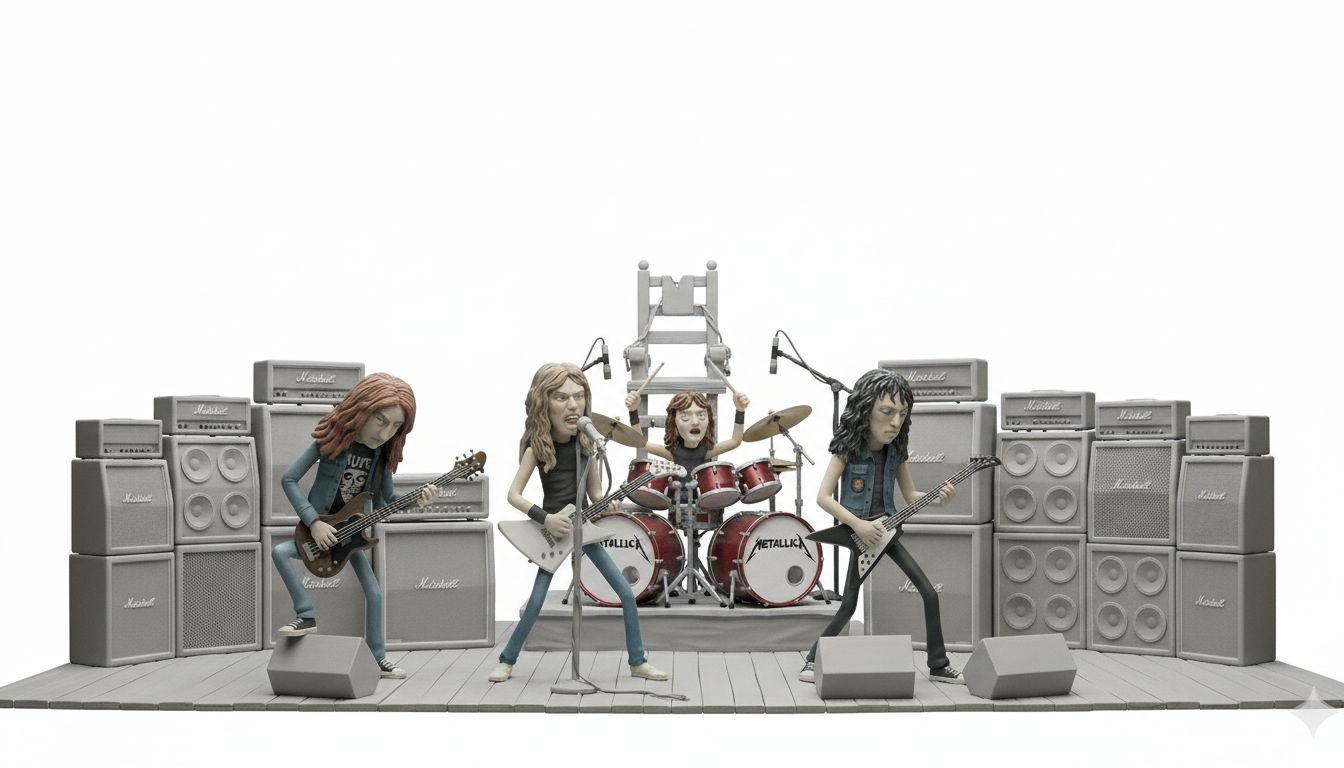 Metallica Band Miniature free 3D printable STL