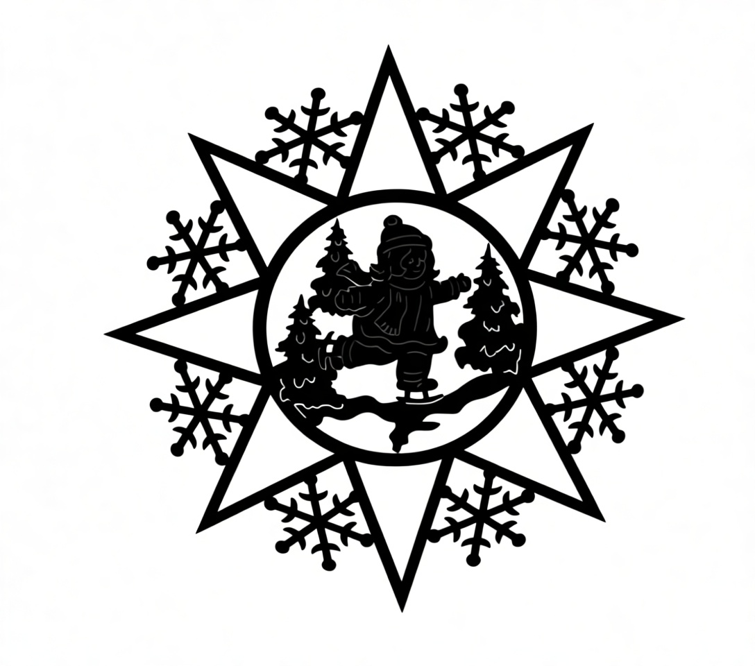 Ice Skater Ornament free 3D printable STL