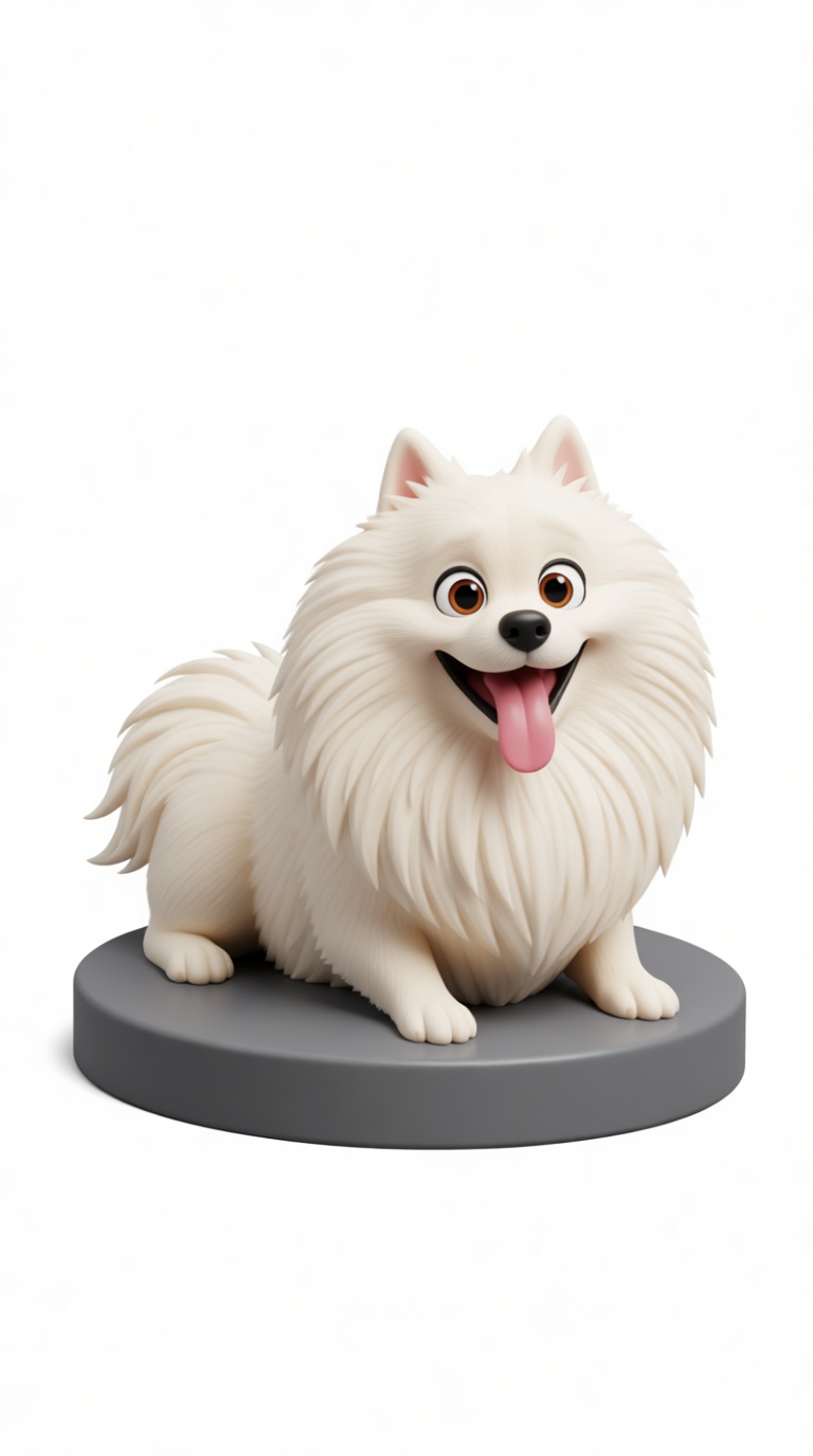 Pomeranian Dog Figurine free 3D printable STL