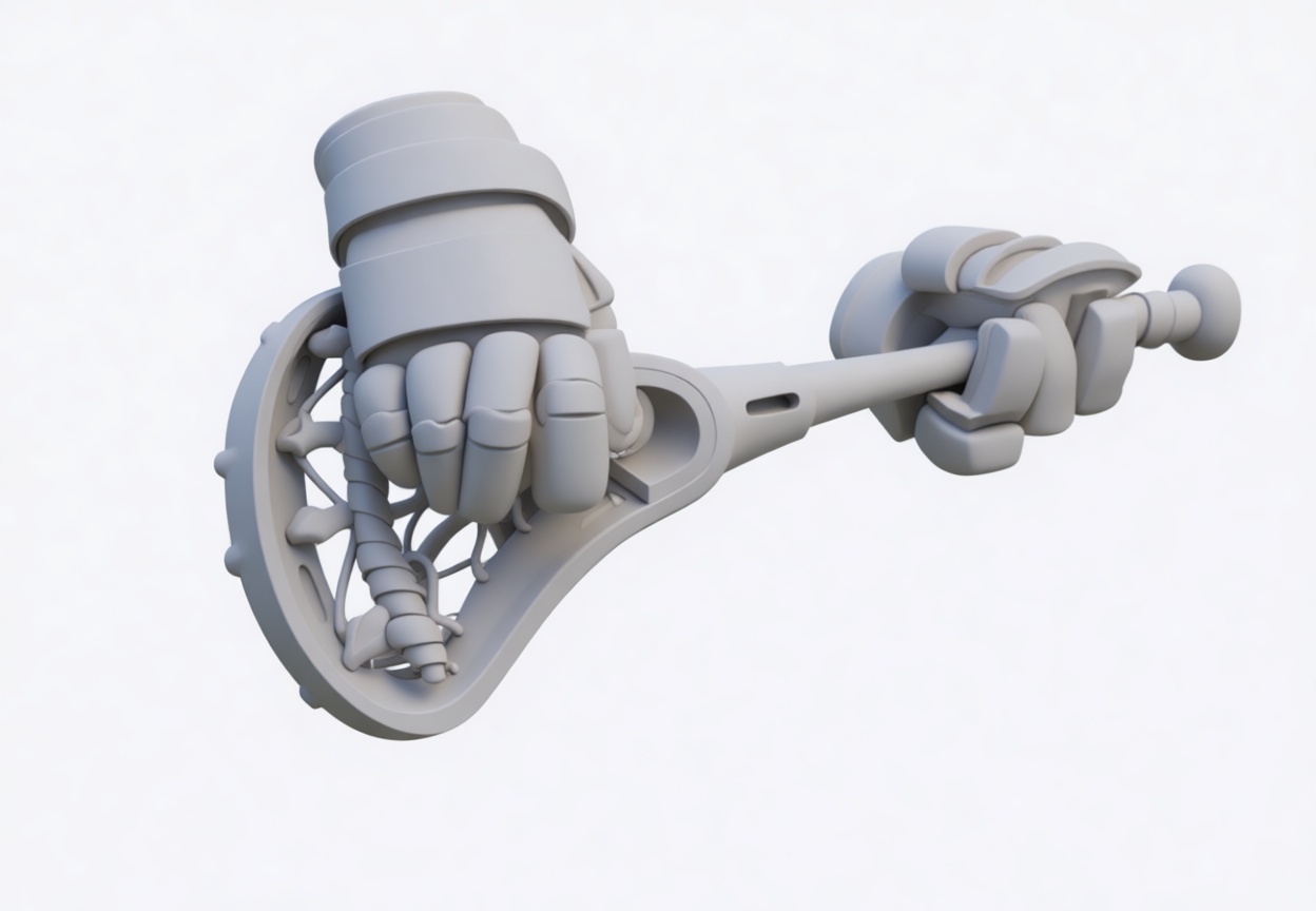 Lacrosse Stick Figurine free 3D printable STL