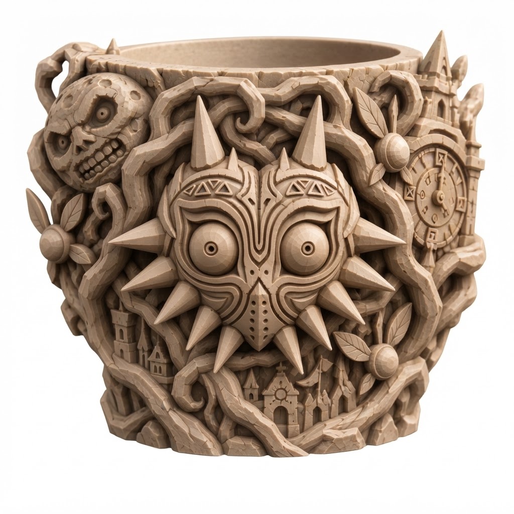 Majora's Mask Sculpture free 3D printable STL