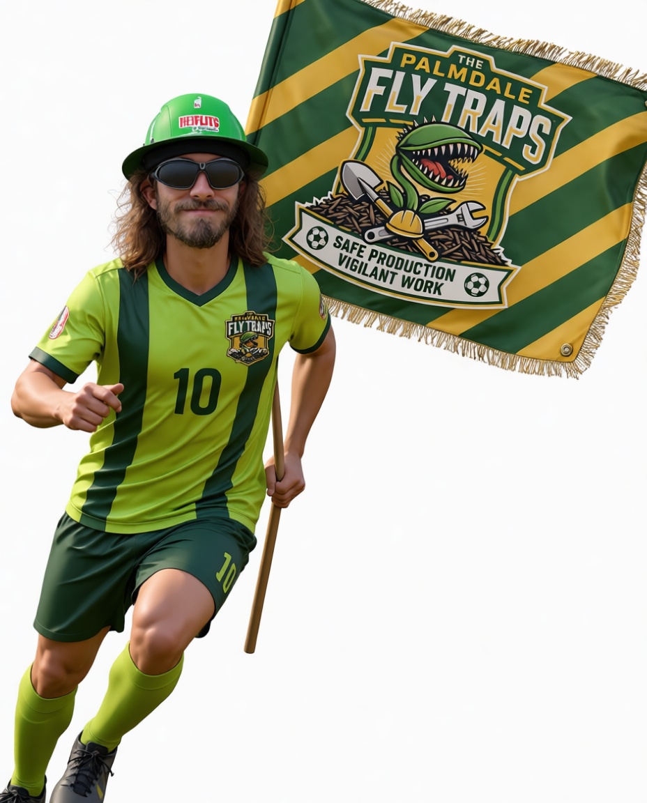 Palmdale Fly Traps Soccer Player Figurine free 3D printable STL