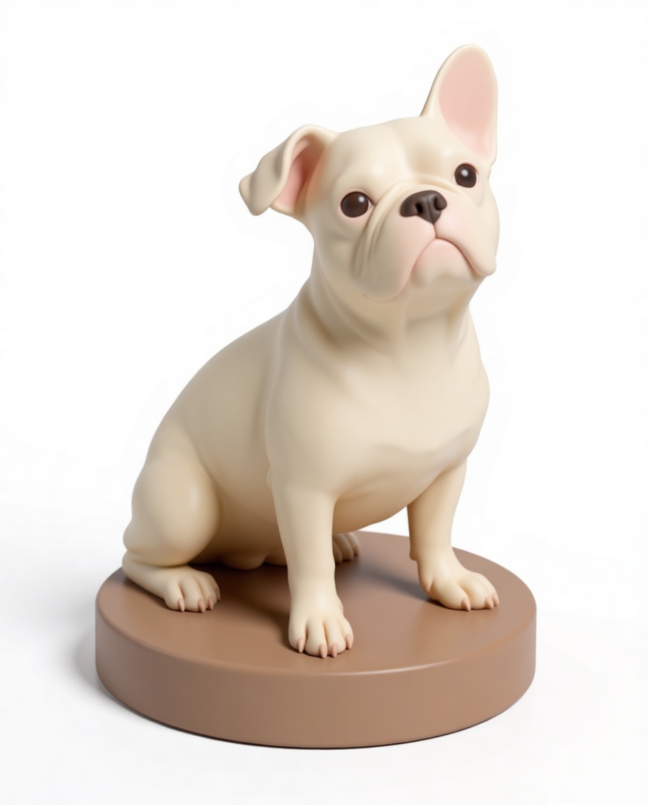 French Bulldog Figurine free 3D printable STL
