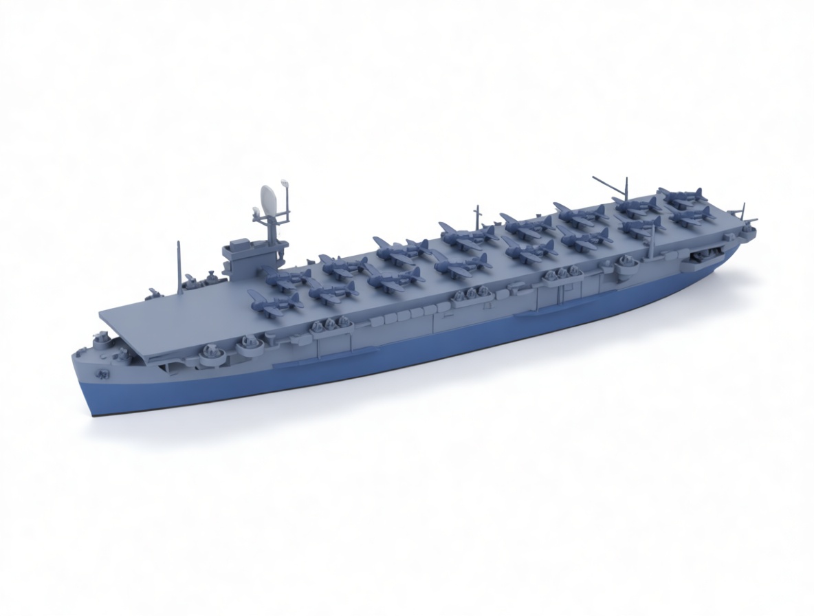 Essex Class Aircraft Carrier Model free 3D printable STL