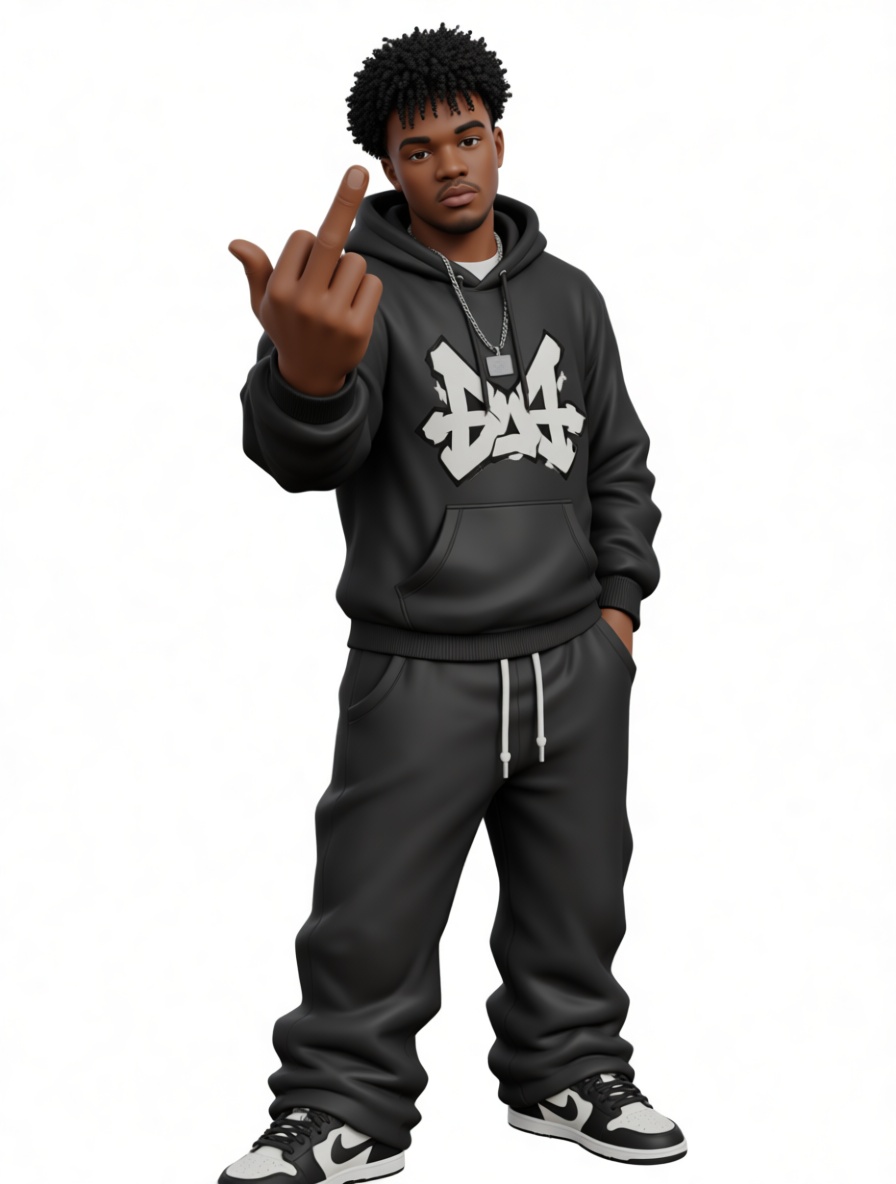 Streetwear Young Man Figurine free 3D printable STL