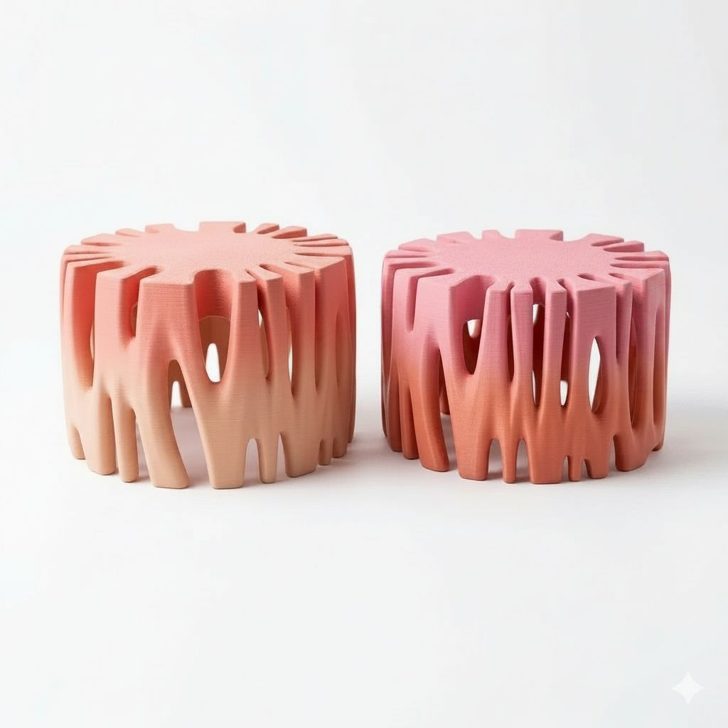 Organic Pattern Stool free 3D printable STL