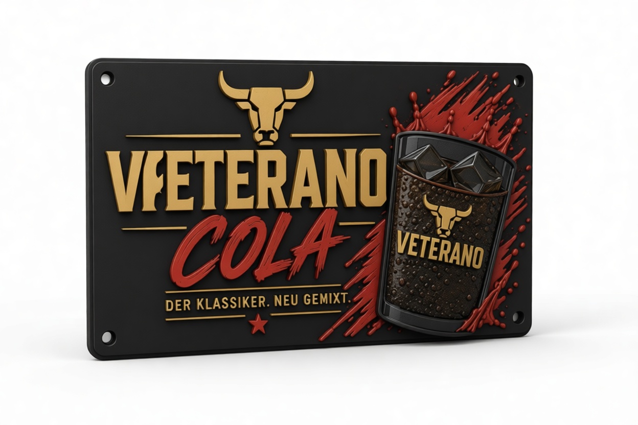 Veterano Cola Sign free 3D printable STL