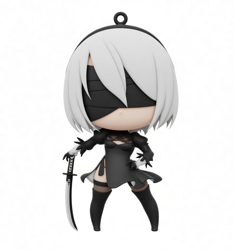 2B Nendoroid Figurine free 3D printable STL