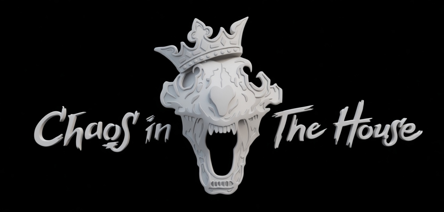 Tiger Skull with Crown free 3D printable STL