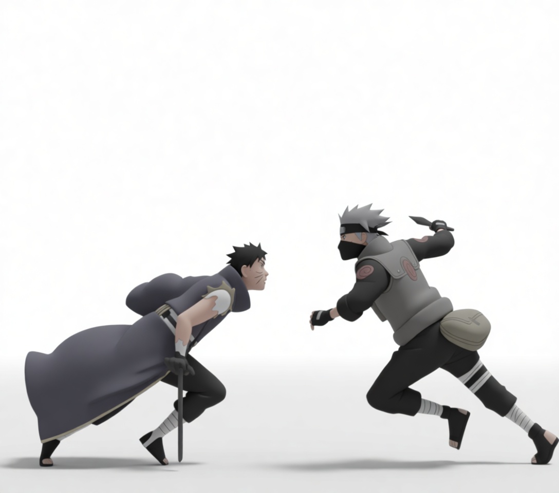 Kakashi and Obito Miniatures free 3D printable STL