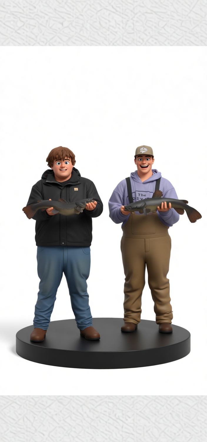 Fishing Buddy Figurines free 3D printable STL