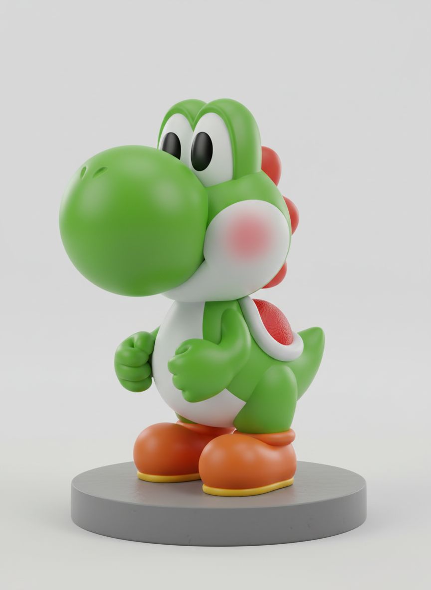 Yoshi Figurine free 3D printable STL