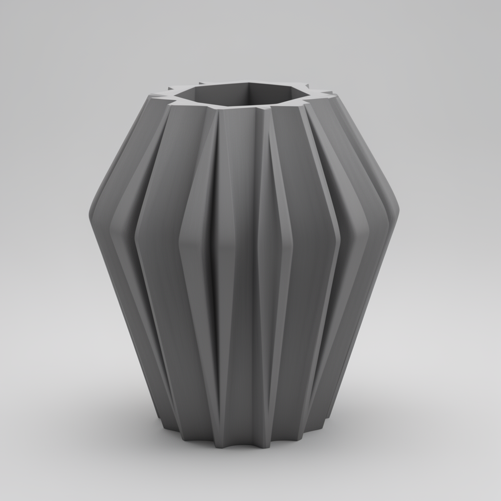 Geometric Vase Sculpture free 3D printable STL