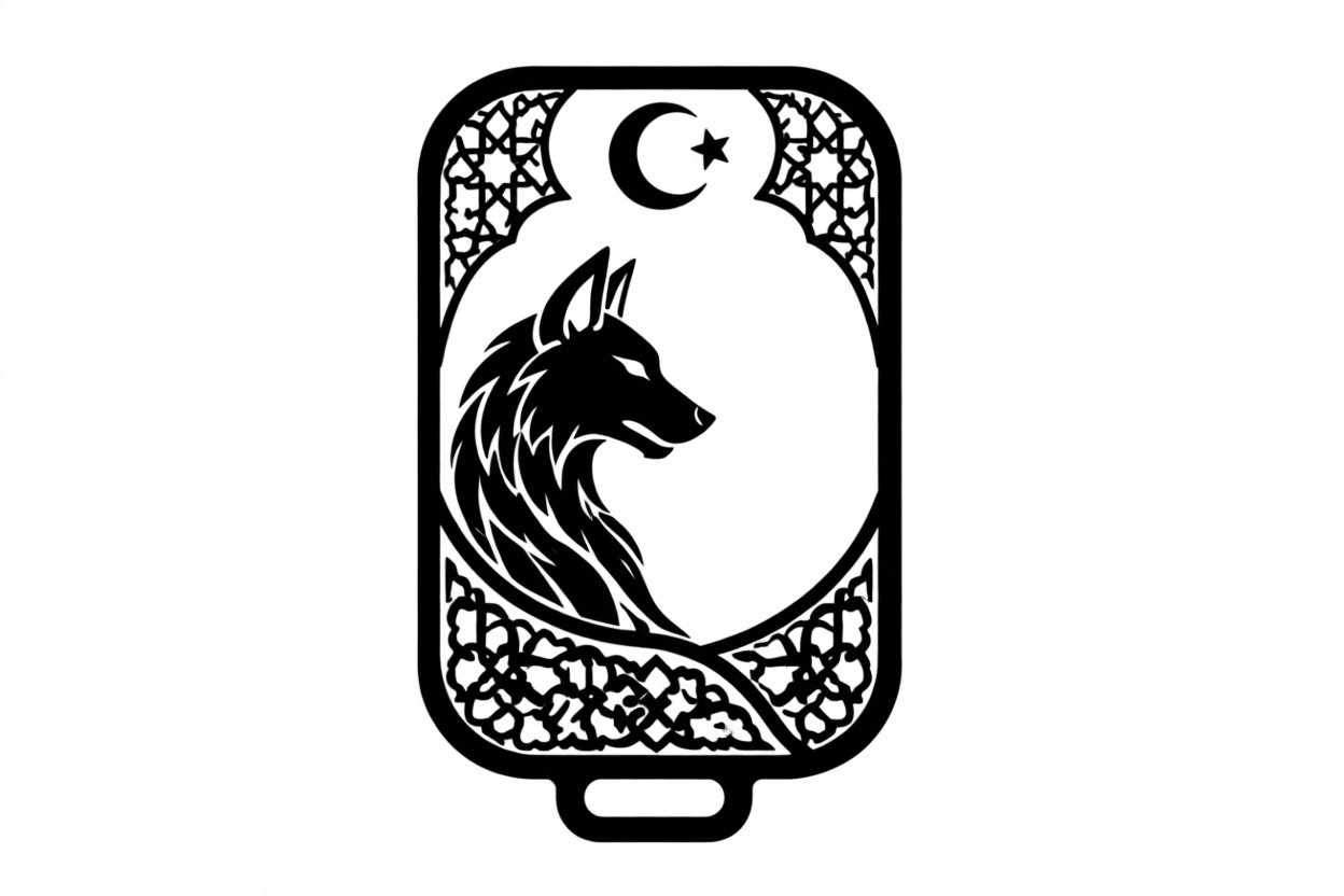 Wolf Emblem Panel free 3D printable STL