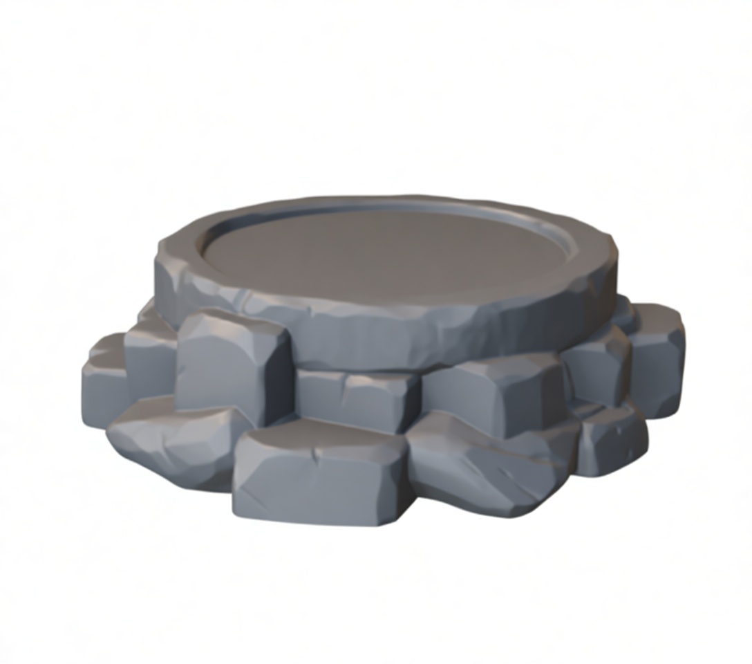 Rocky Altar Base free 3D printable STL