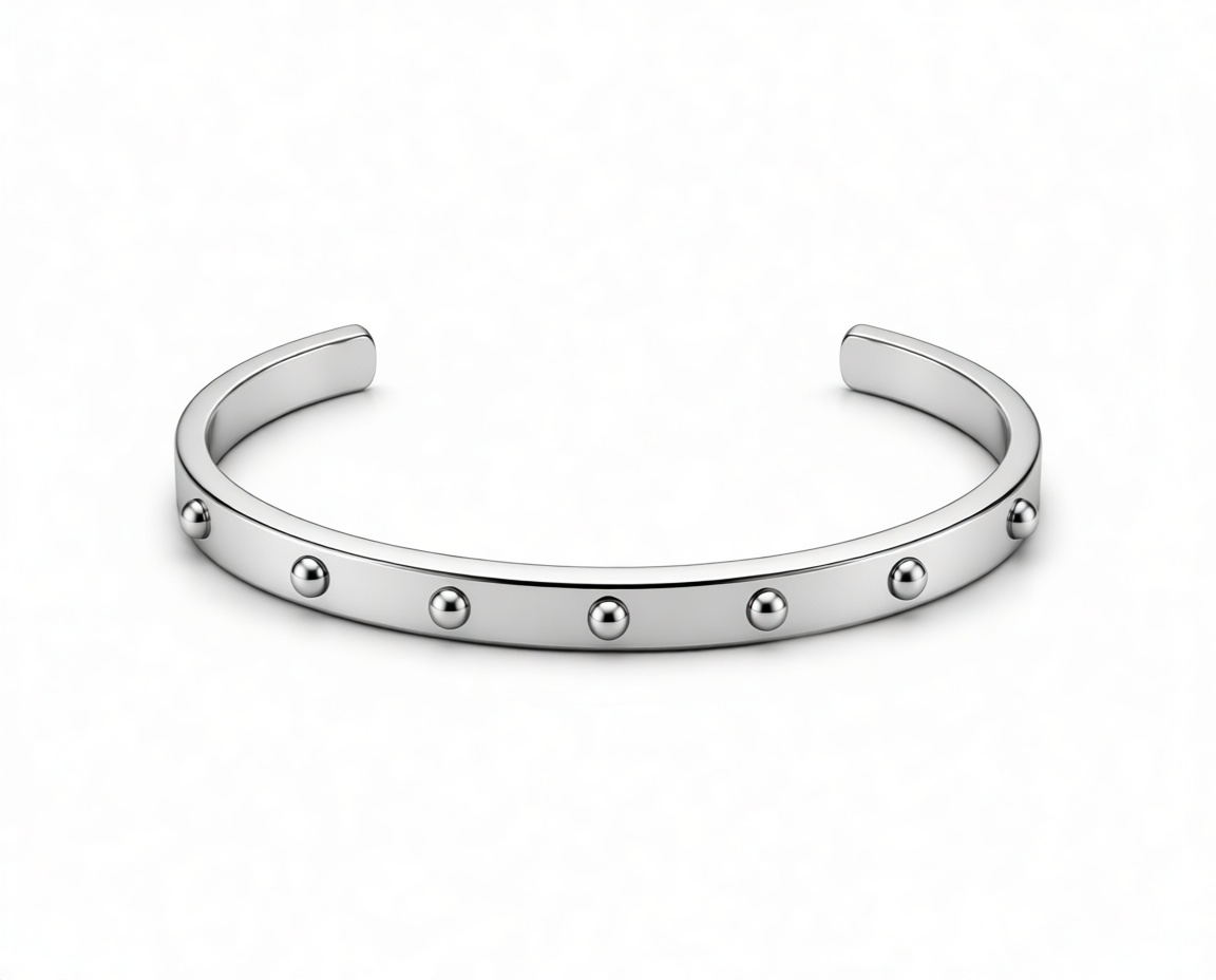 Spiked Metal Bracelet free 3D printable STL