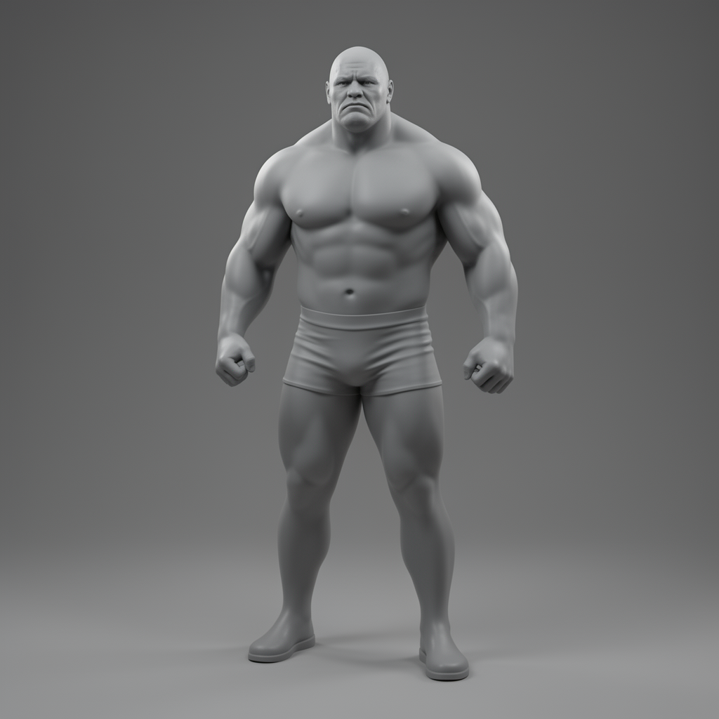 Brock Lesnar Bust free 3D printable STL