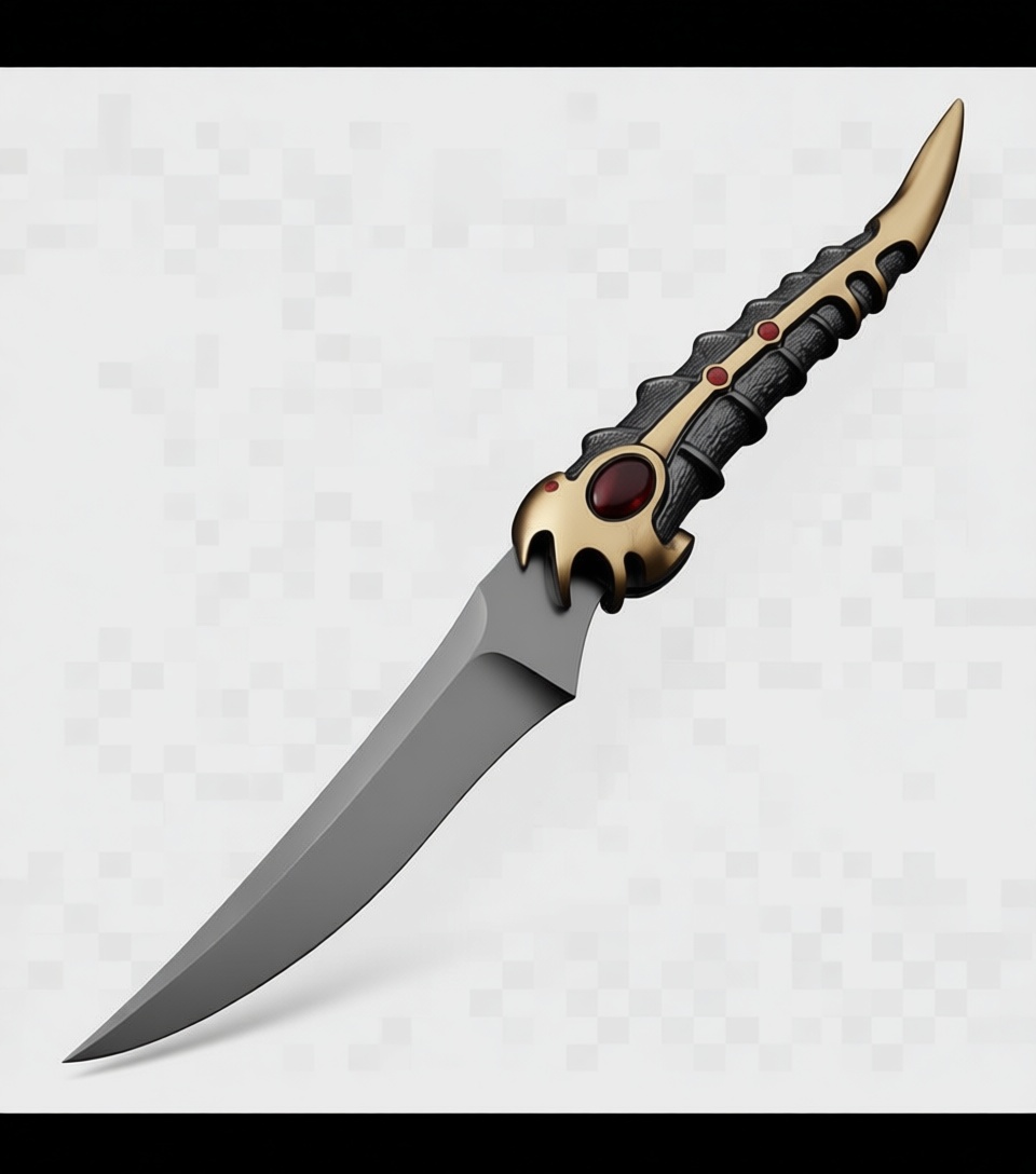 Fantasy Dagger Model free 3D printable STL