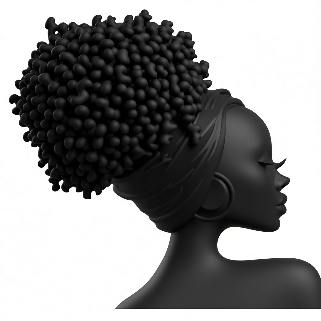 Afro Woman Bust free 3D printable STL